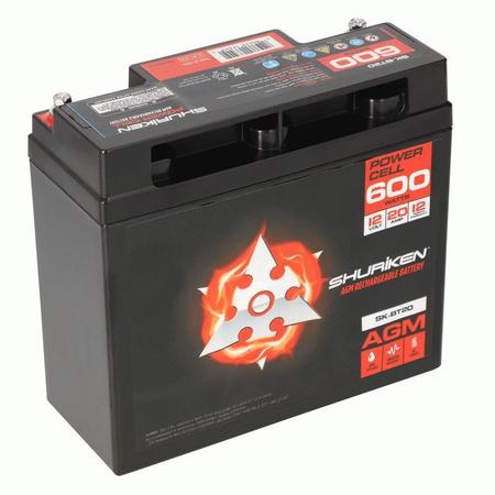 Metra Electronics 600W 20AMP HOURS COMPACT SIZE AGM 12V BATTERY SK-BT20